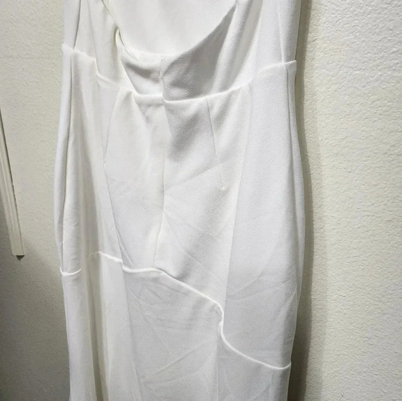 Lulu's Everlasting Promise White Notched Backless Mermaid Maxi Dress Bridal - Picture 13 of 14